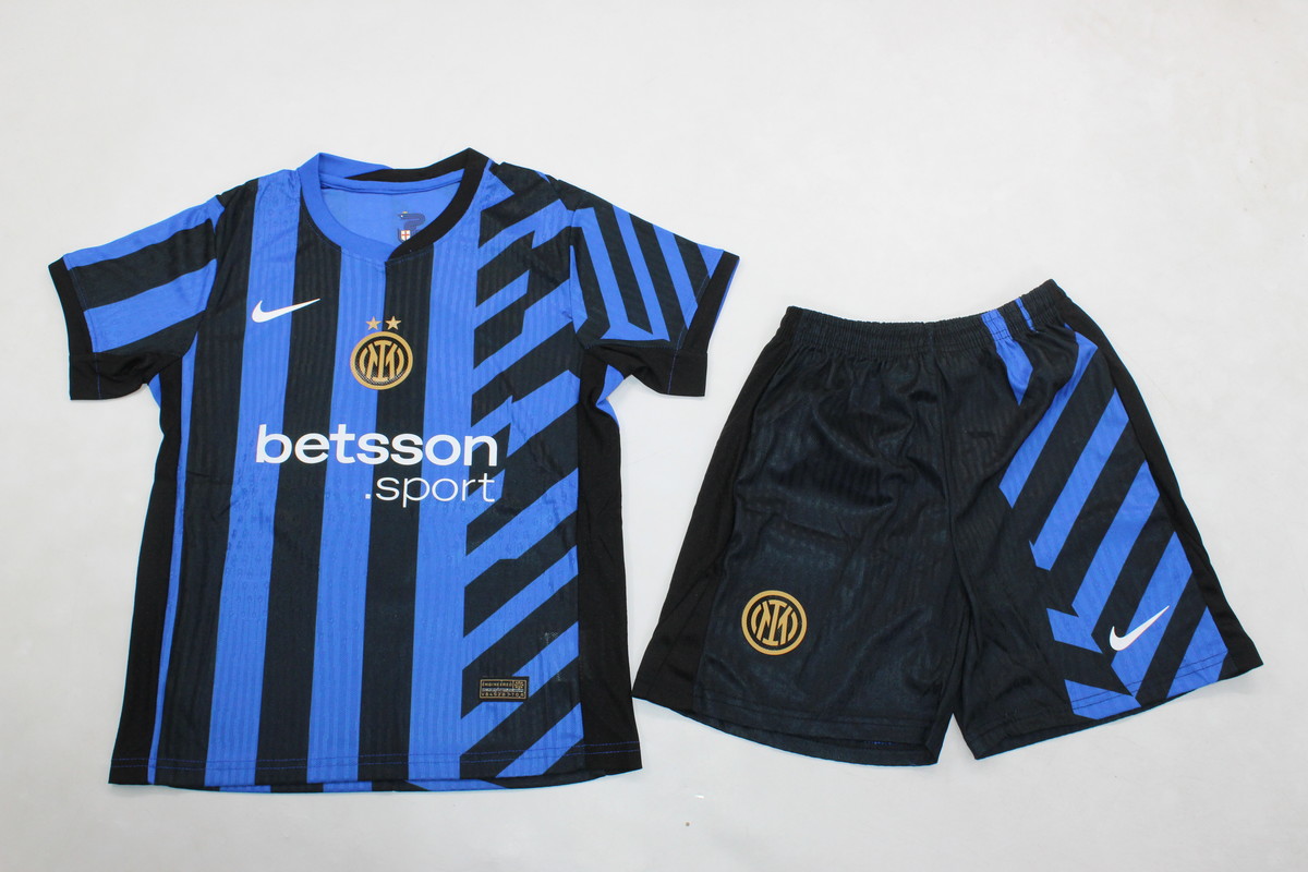 Kids-Inter Milan 24/25 Home Soccer Jersey